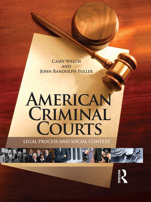 cover image of American Criminal Courts